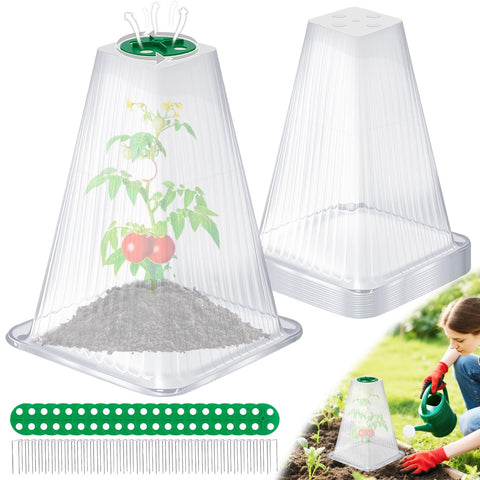 ShineSirius garden cloche 20-pack protects plants with easy coverage