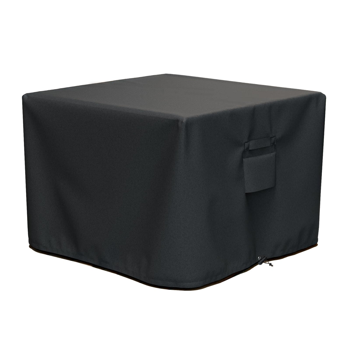 SHINESTAR square fire pit cover fits 28-32 inch pits for weatherproof outdoor use.