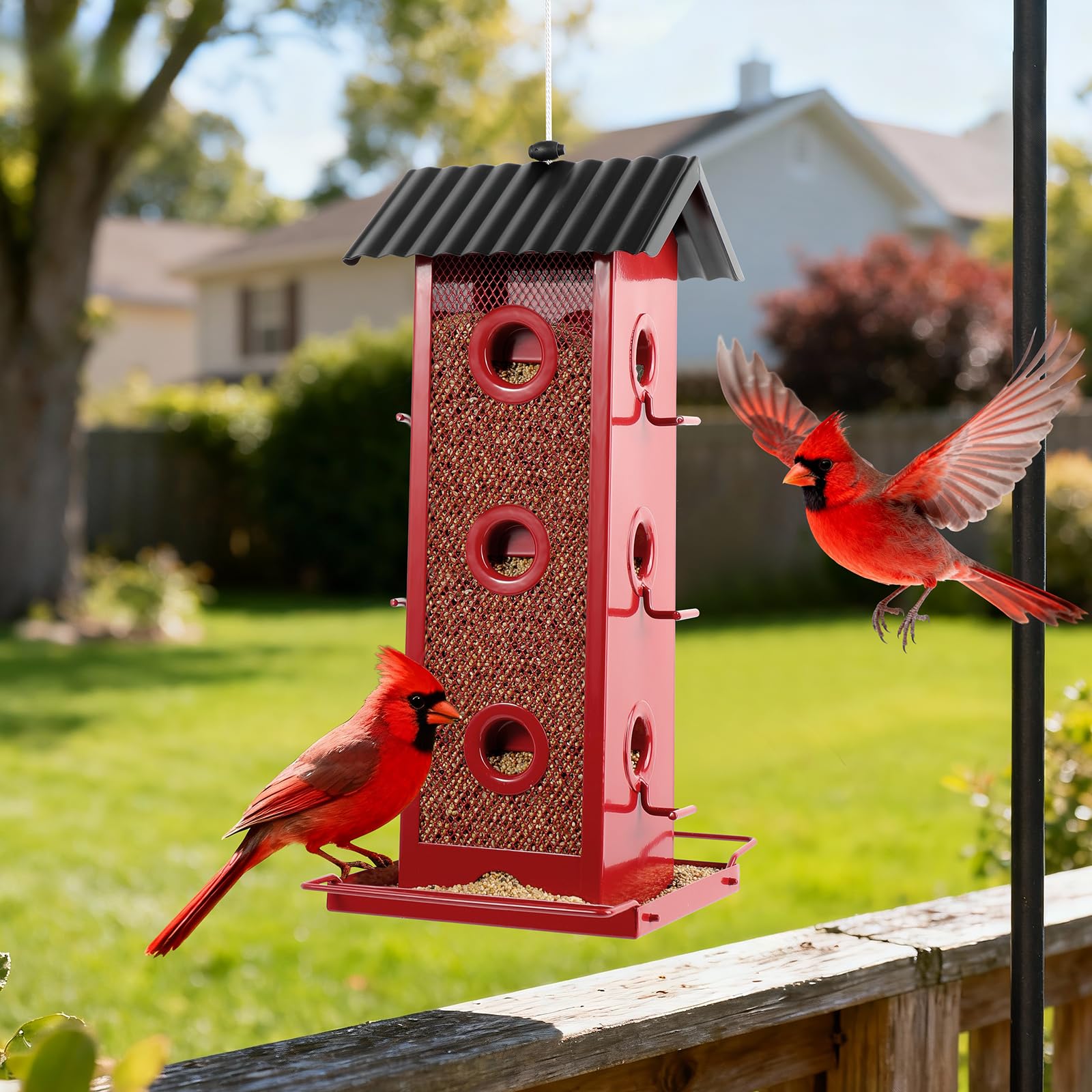 Shineforu outdoor hanging setup for year-round birdwatching.