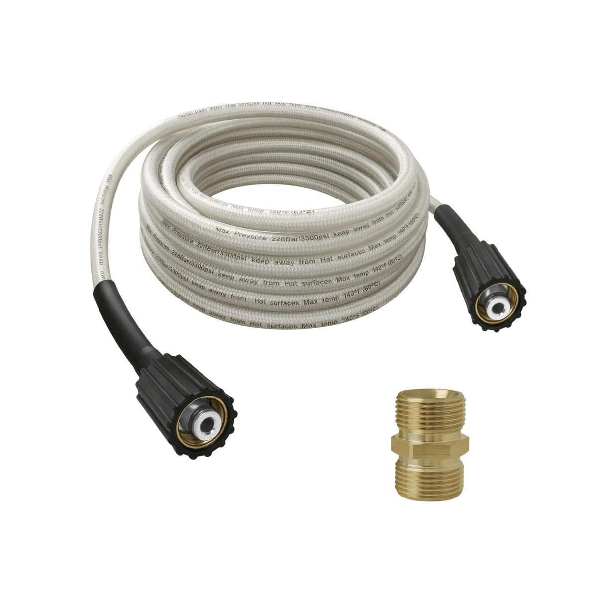 Shinelan 25ft high pressure hose assembly for Greenworks replacement, built to last.