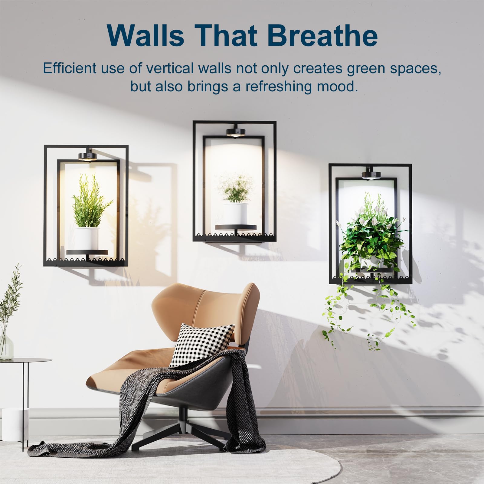 Shineled Wall-Mounted Plant Shelf demonstrates space-saving design ideal for apartments and entryways