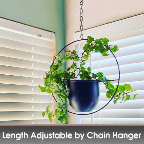Shineloha hanging planter with ceiling hook for easy mounting