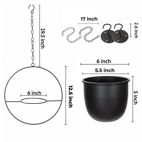Durable iron minimal Shineloha planter for modern interiors