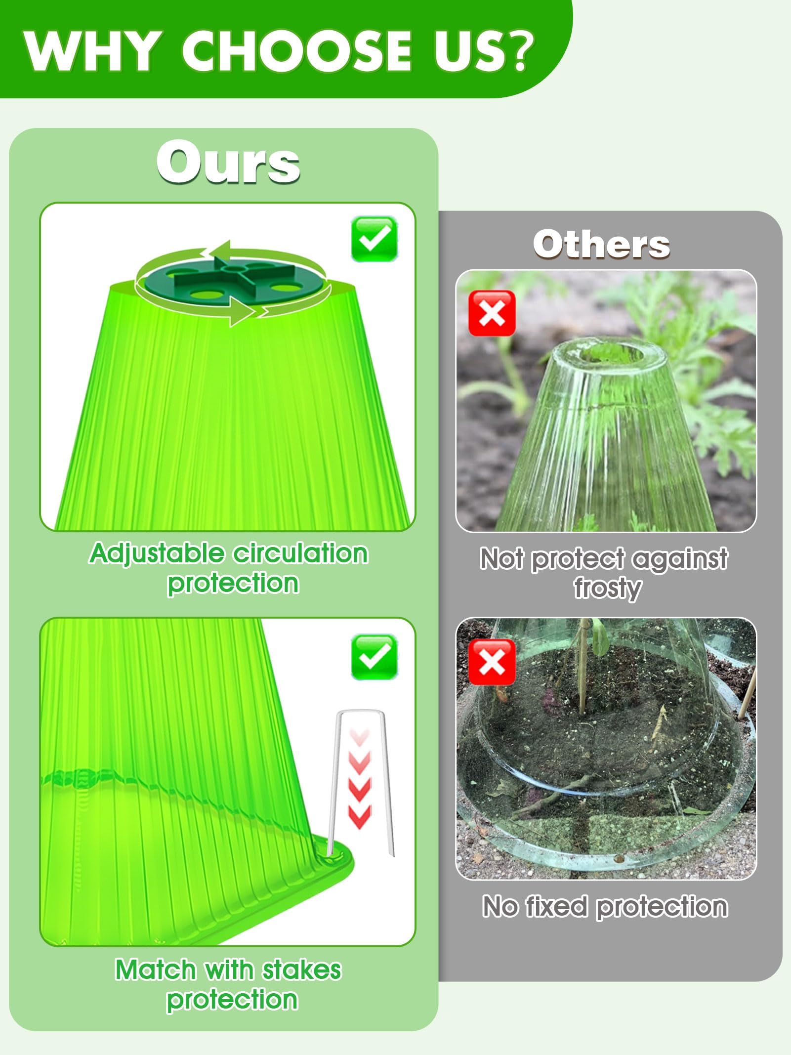 ShineSirius easy-install cloches speed garden setup.