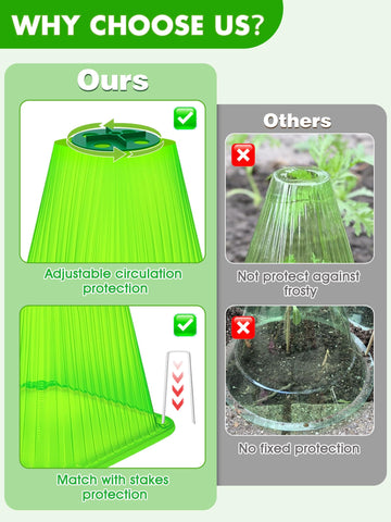 ShineSirius easy-install cloches speed garden setup.