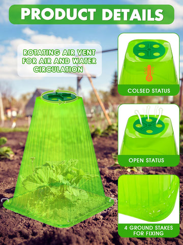 ShineSirius transparent dome maximizes light for growth.