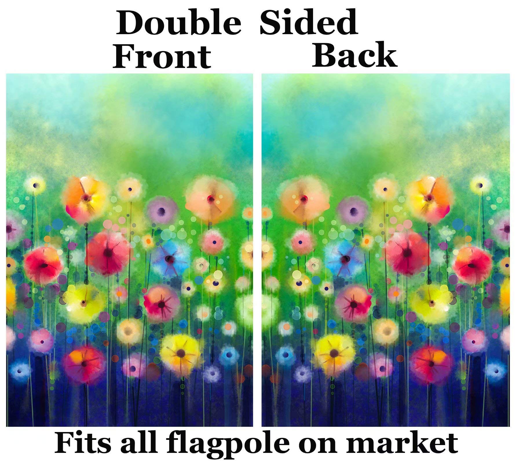 ShineSnow flag back features double-sided print for visible charm from both sides