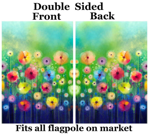 ShineSnow flag back features double-sided print for visible charm from both sides