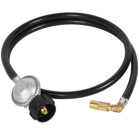 SHINESTAR 5ft regulator hose connection for Blackstone griddles enables longer outdoor cooks.