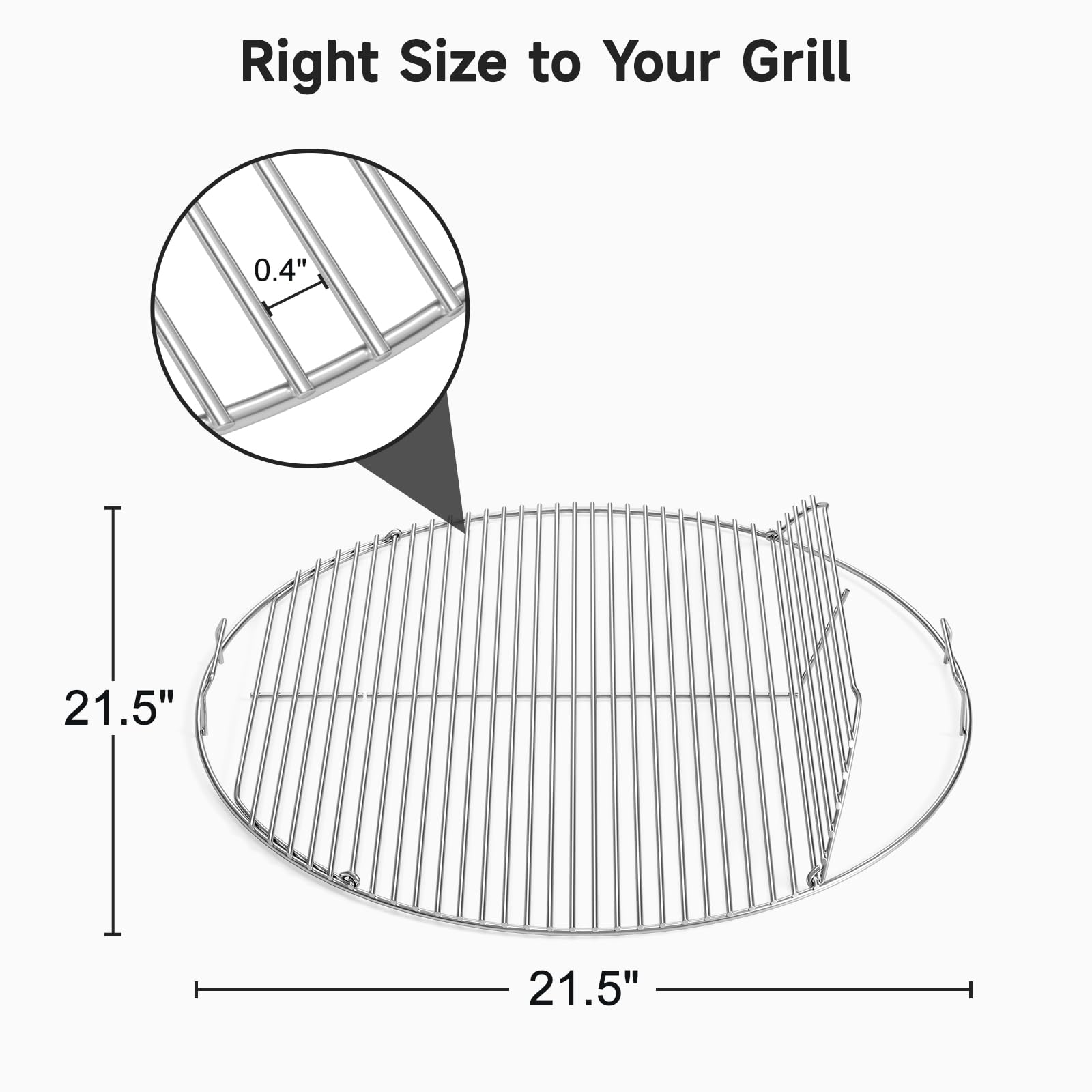 Even heat distribution improves even searing with SHINESTAR grate.