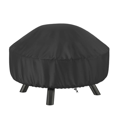 SHINESTAR fire pit cover round 32in protects your pit from rain and snow