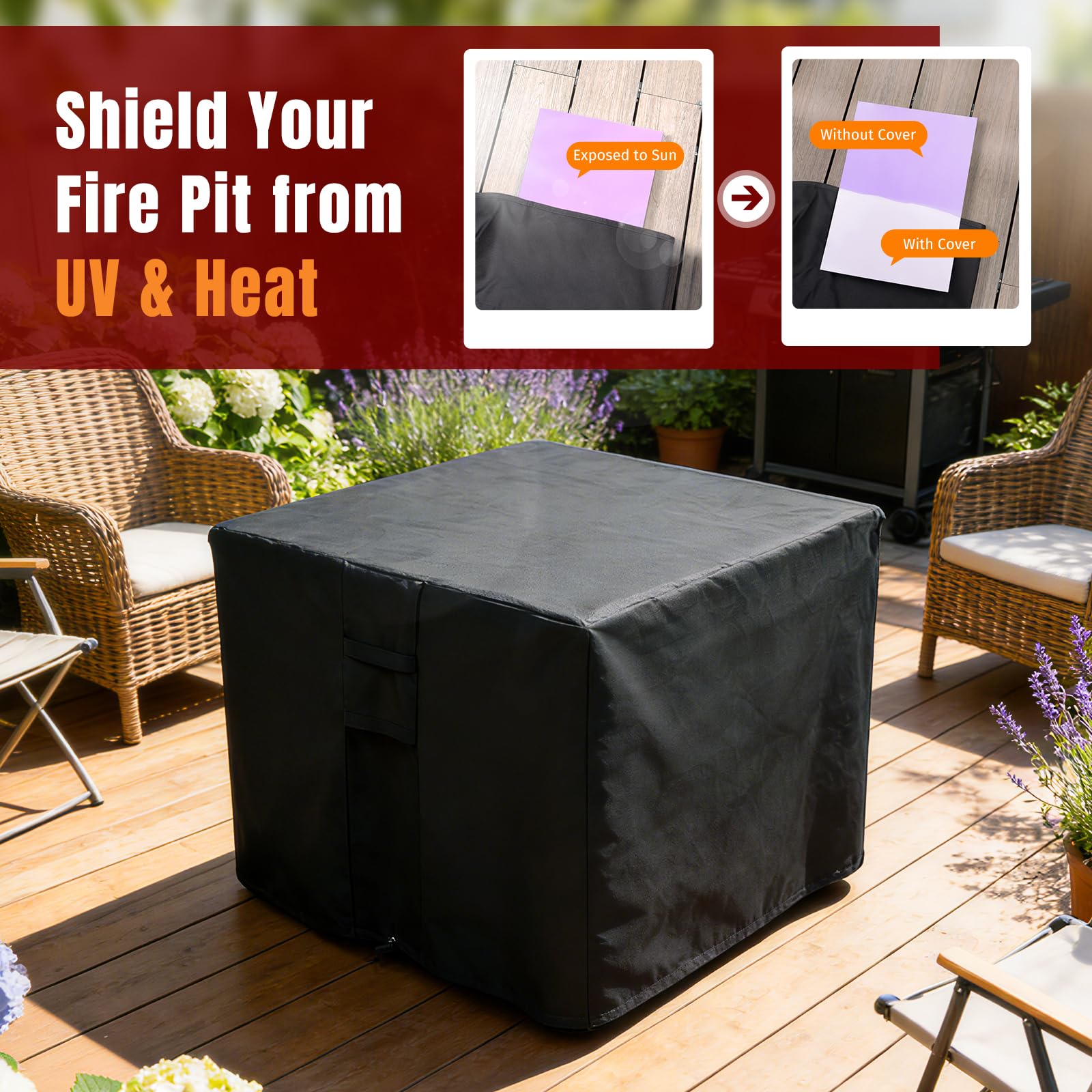 SHINESTAR compatibility with 28-30 inch pits ensures versatile outdoor protection.