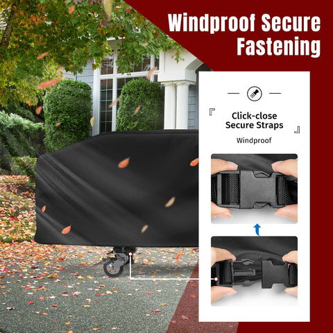 Shinestar waterproof cover guards against heavy rain and rust risk
