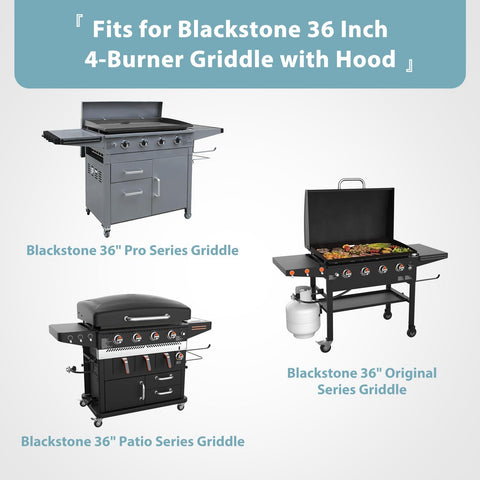 SHINESTAR cover shows reinforced stitching for durability on a Blackstone griddle