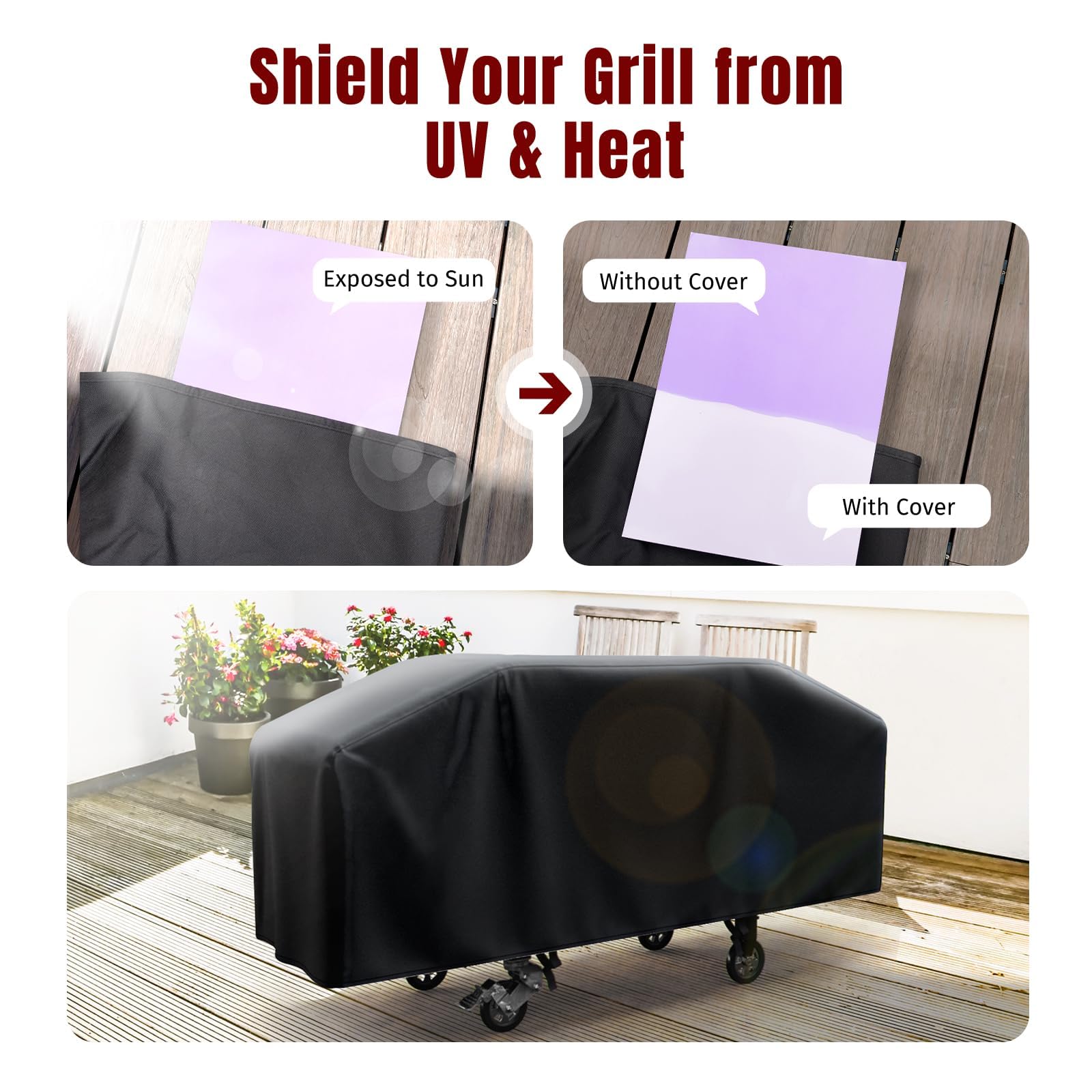 Shinestar inner UV-protective lining minimizes color fading