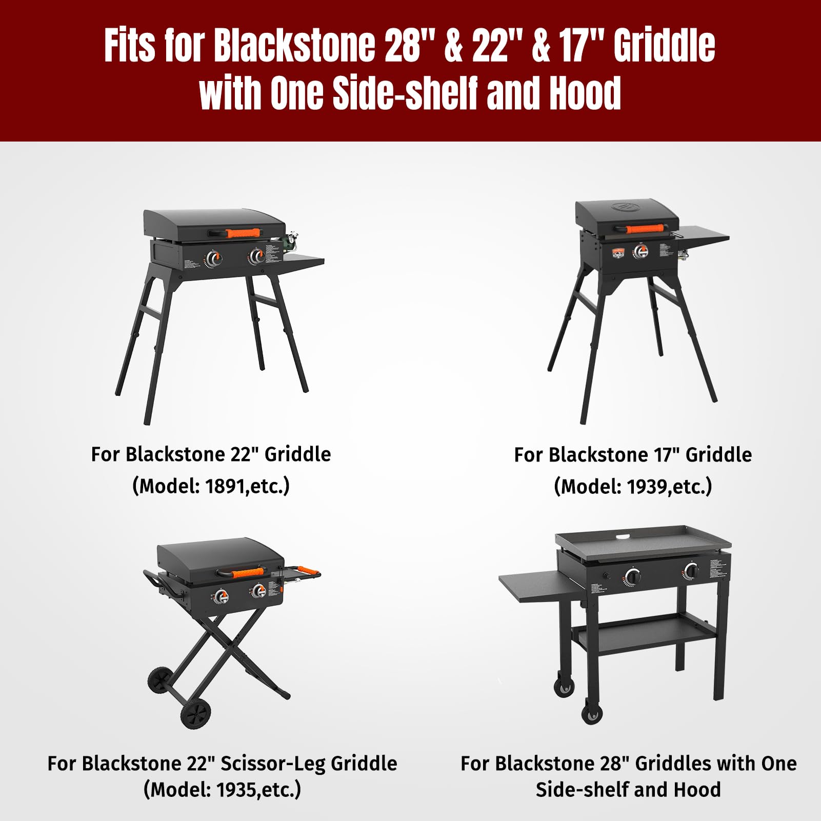 SHINESTAR griddle cover waterproof coating protects your grill from spills and weather.