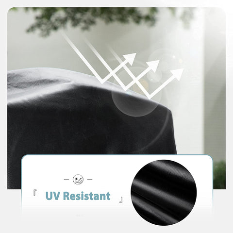 SHINESTAR bottom drawstring and straps secure the cover during windy evenings