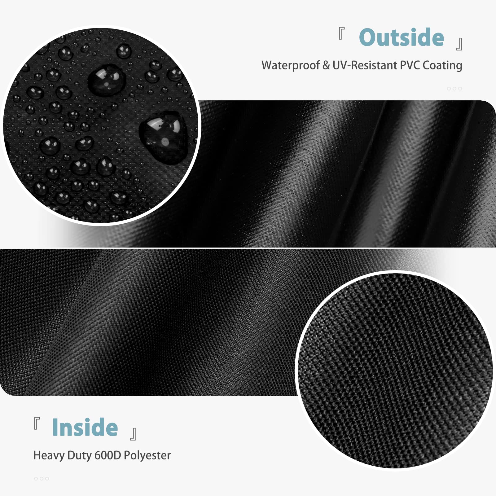 SHINESTAR all-weather protection shields the grill from sun and rain.