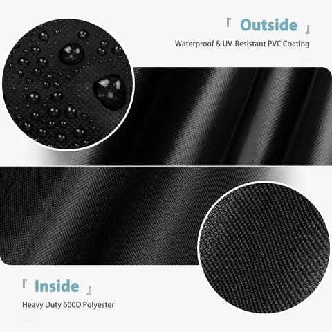 SHINESTAR all-weather protection shields the grill from sun and rain.