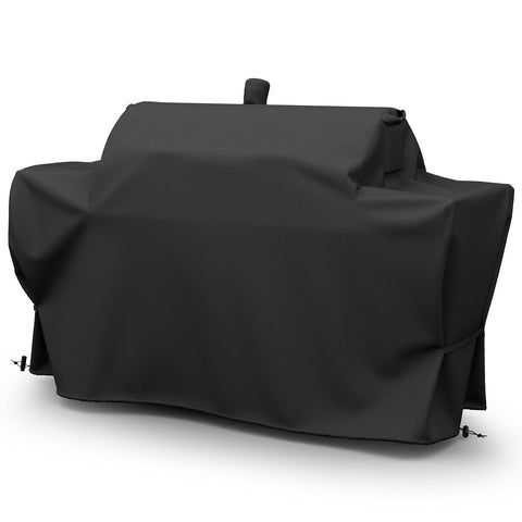 SHINESTAR grill cover for Oklahoma Joe Longhorn Combo with precise fit protects against rain and dust.