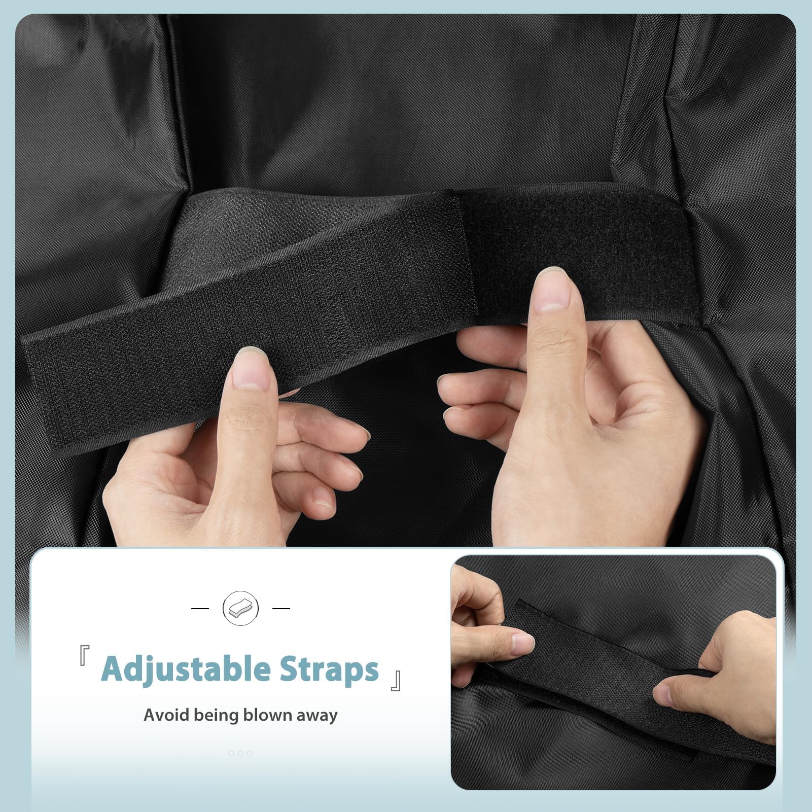 SHINESTAR cover uses tear-resistant stitching for durable, long-lasting outdoor use.