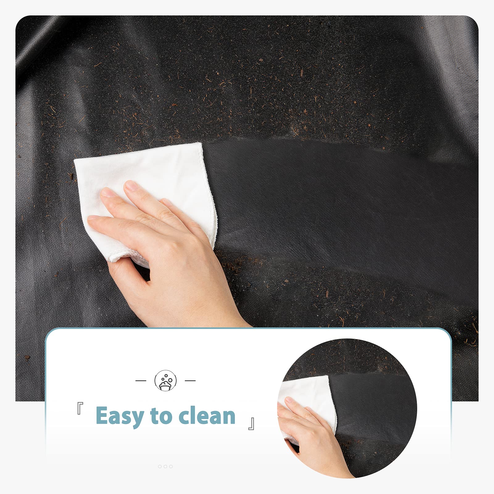 SHINESTAR smooth rubber coating on the exterior allows easy wipe-down.