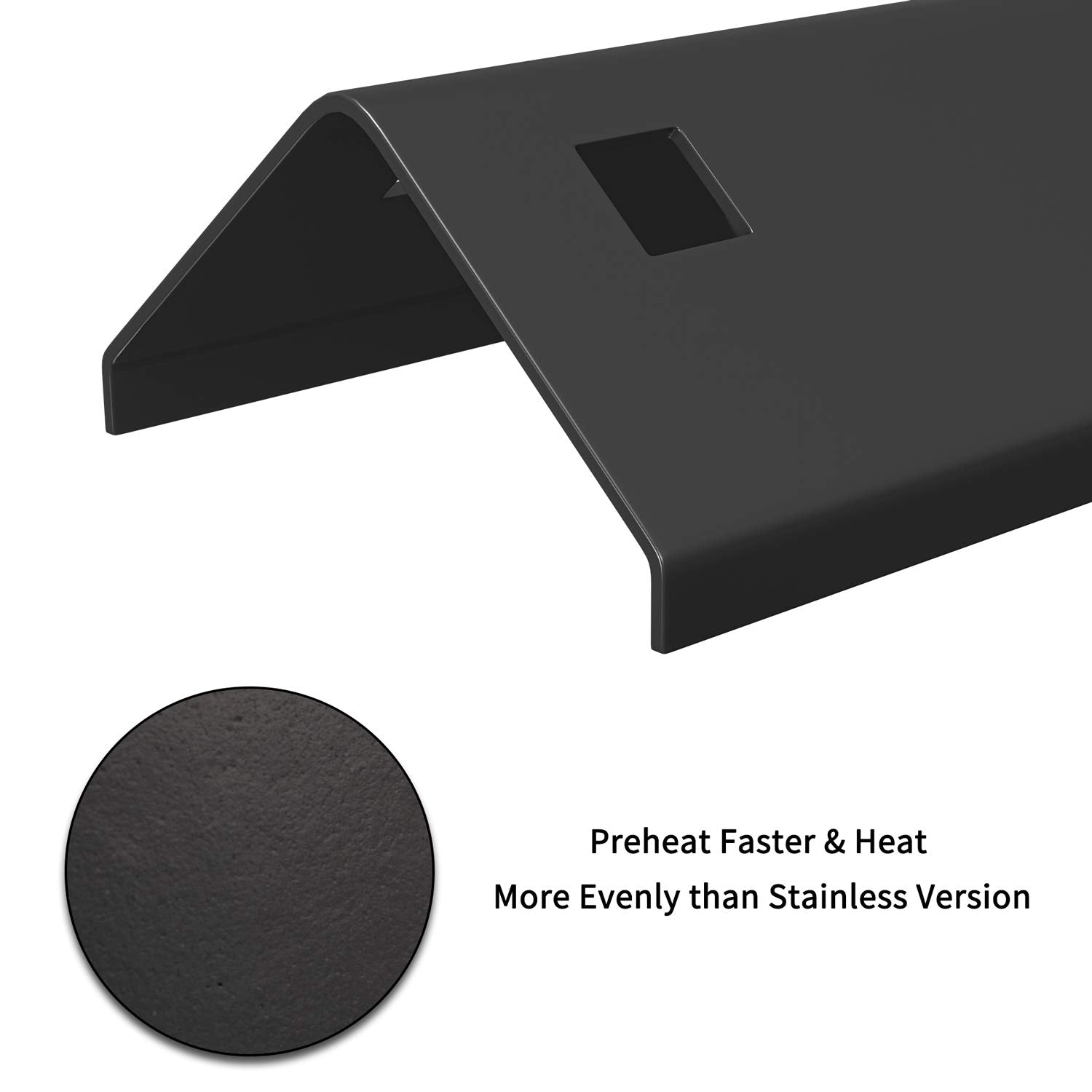 SHINESTAR heat plates secure with two square holes for stable mounting.