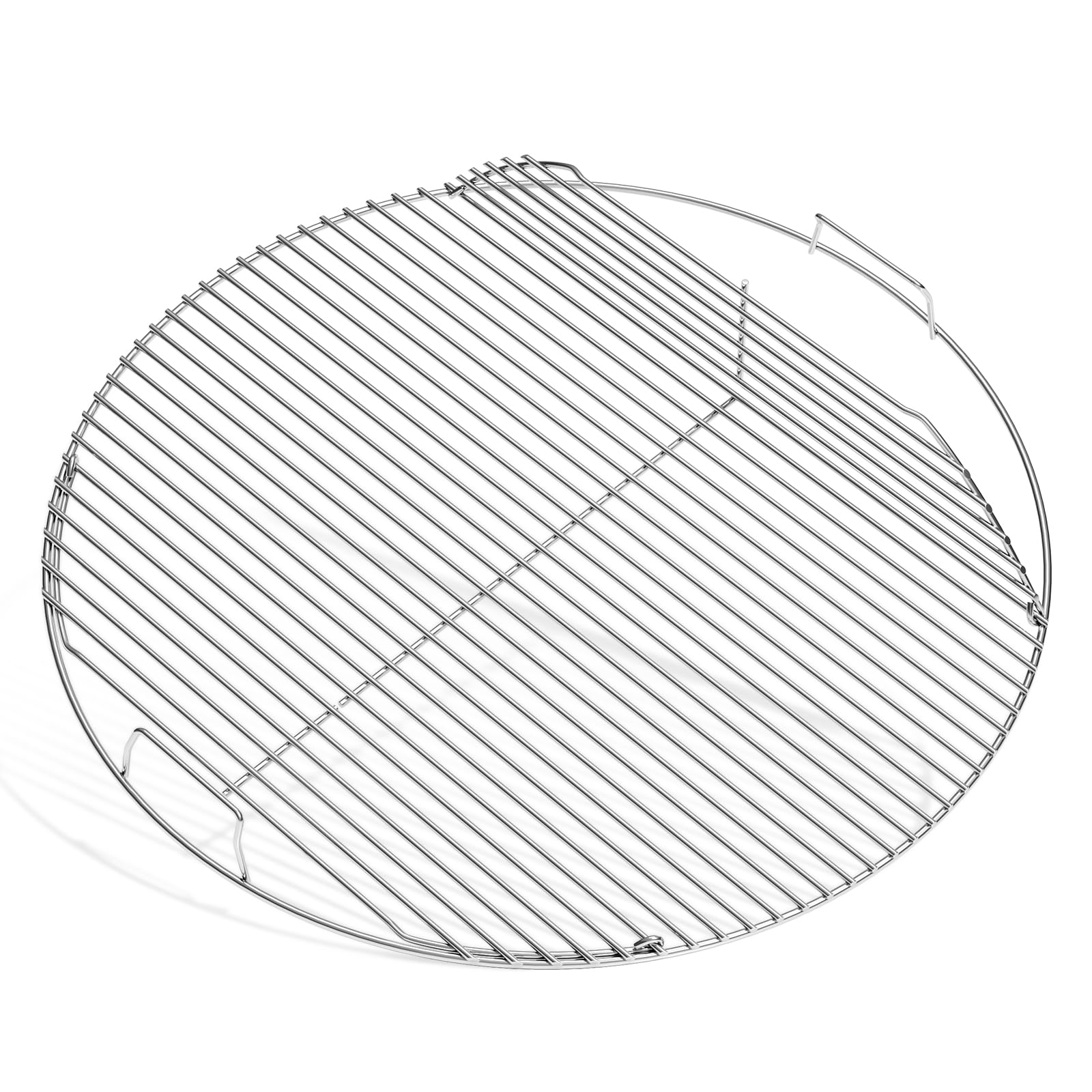 SHINESTAR hinged grill grate for Weber 22-inch grills, easy charcoal access.