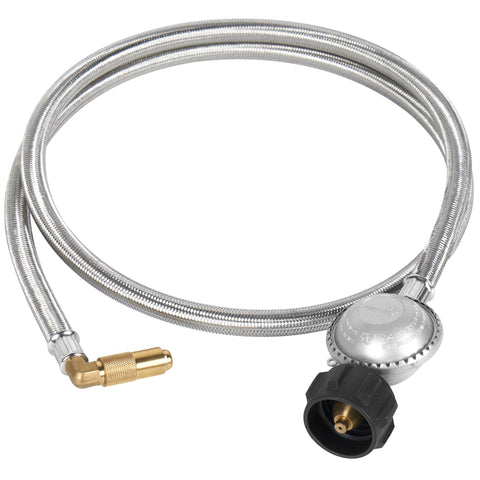 SHINESTAR propane adapter hose 5ft connects Blackstone griddle to large tanks for extended cooks.