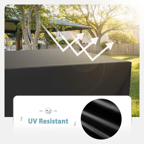 SHINESTAR rain-protection-dry-fire-table helps keep your patio set dry during showers.