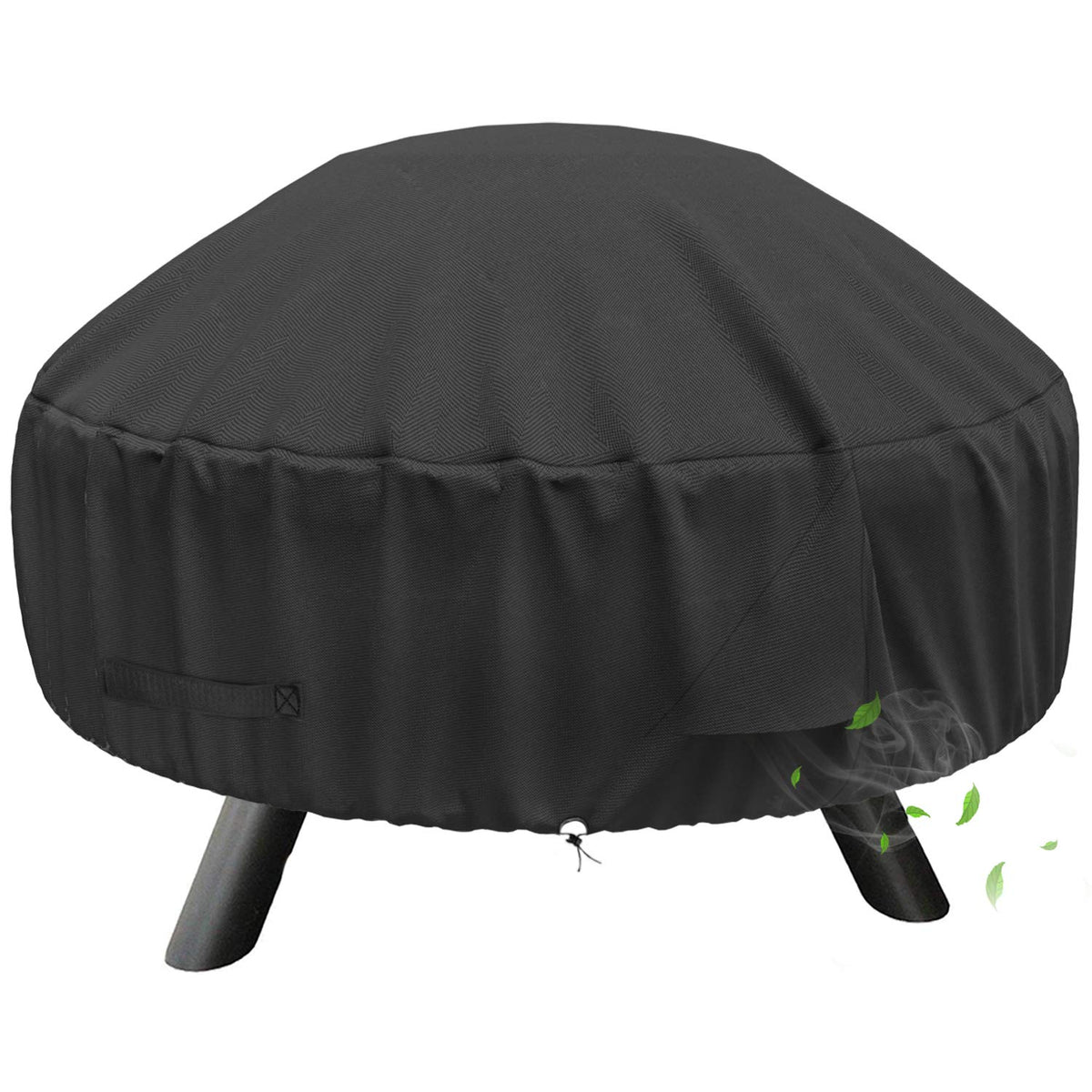 SHINESTAR round fire pit cover fits 22-32 inch pits securely for versatile protection.