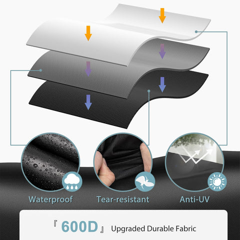 SHINESTAR waterproof-uv-600d-fabric detail highlights durable, sun-resistant outdoor protection.