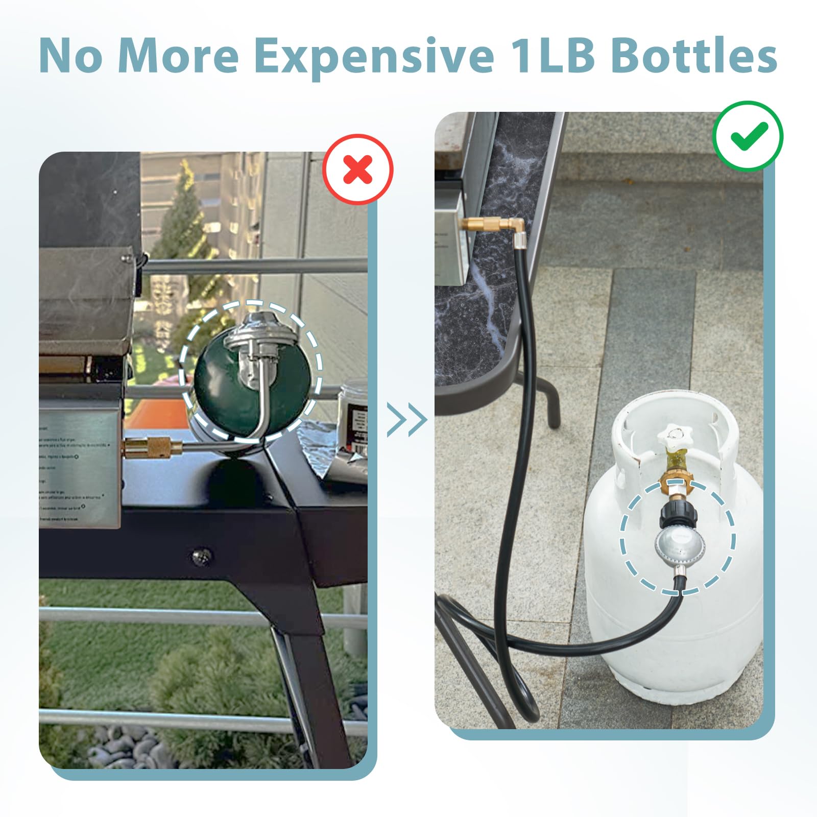 SHINESTAR weather-resistant hose stands up to outdoor grilling in any weather.