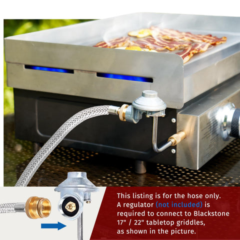 Shinestar Weber Traveler compatibility hose for flexible outdoor grilling.