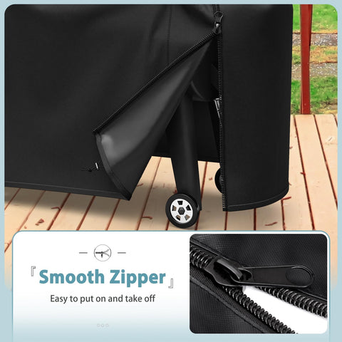 SHINESTAR windproof drawstring cover stays secure on your 820/850 grill.