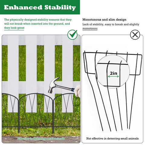 Shinoske fence panels create a decorative edge for lawns and patios.