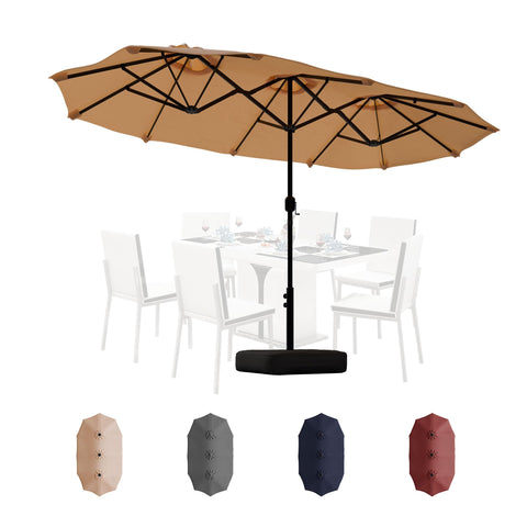Shintenchi 13ft patio umbrella base provides stable support for outdoor shading.