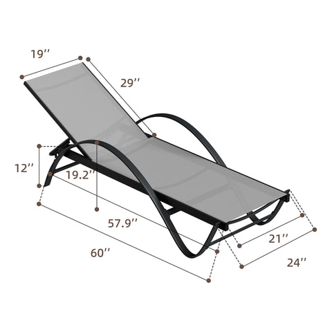Shintenchi aluminum frame and Textilene fabric delivering durable, weather-resistant support