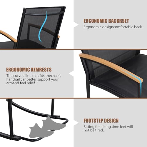 Shintenchi powder-coated steel frame demonstrates durability and weather resistance for outdoor use.