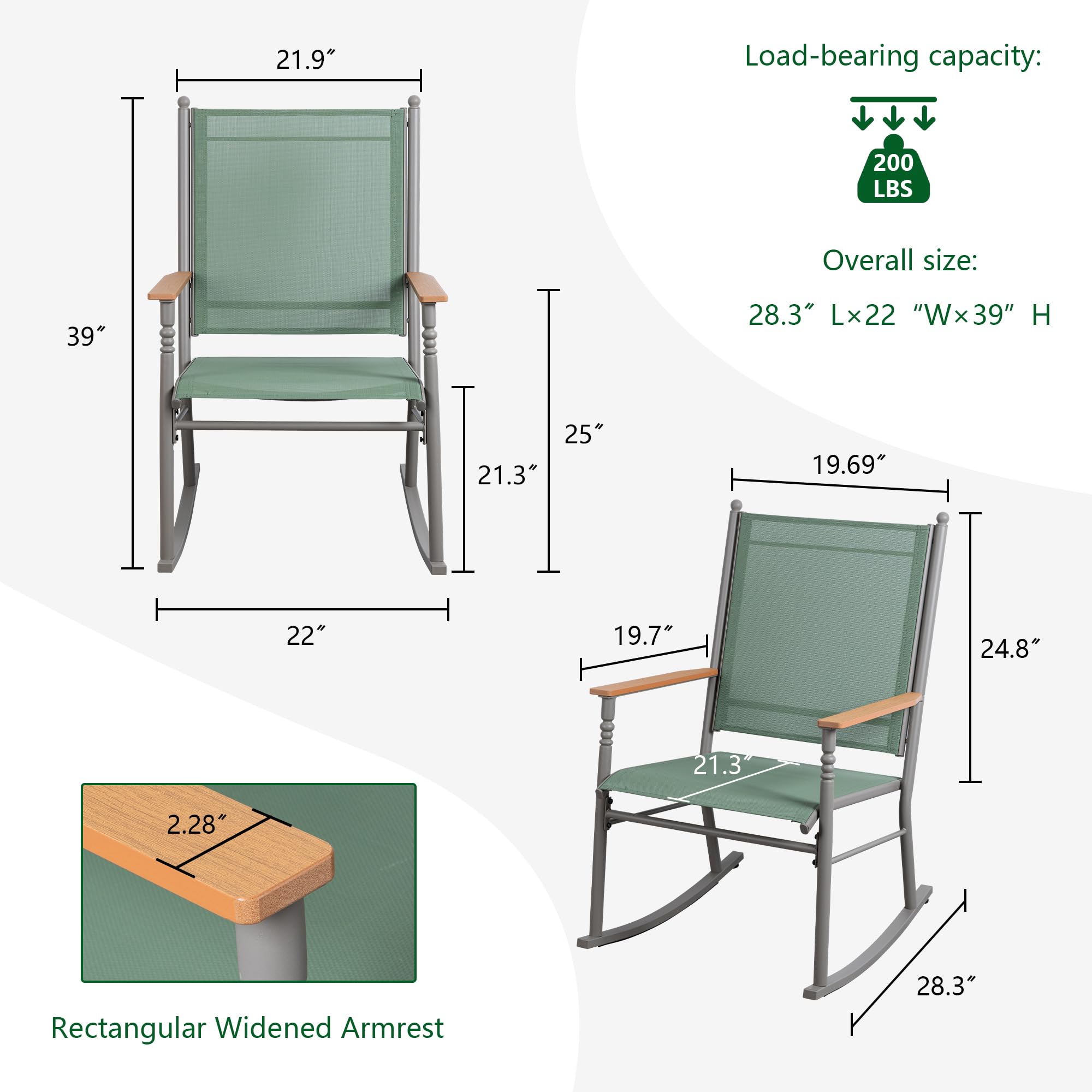 Shintenchi breathable Textilene seat promotes quick-drying comfort outdoors