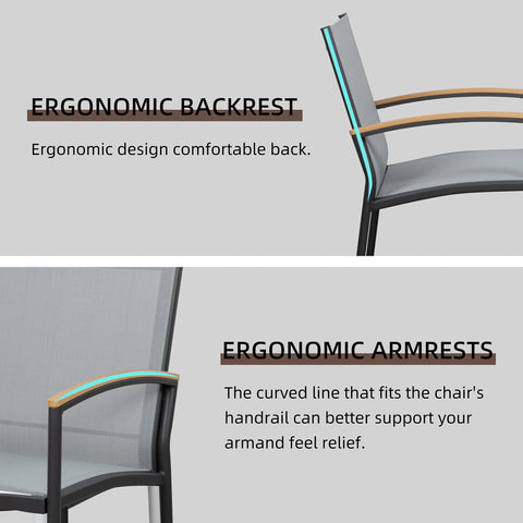 Shintenchi breathable textilene fabric seat stays cool