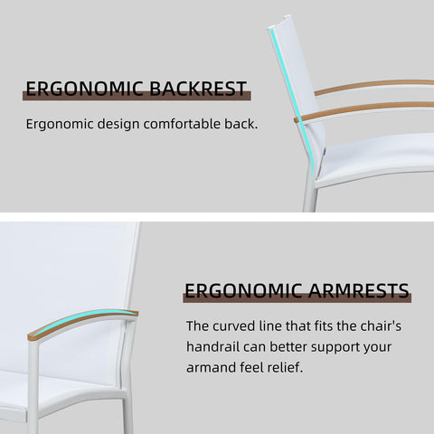 Shintenchi textilene fabric seat offers breathable comfort in warm days