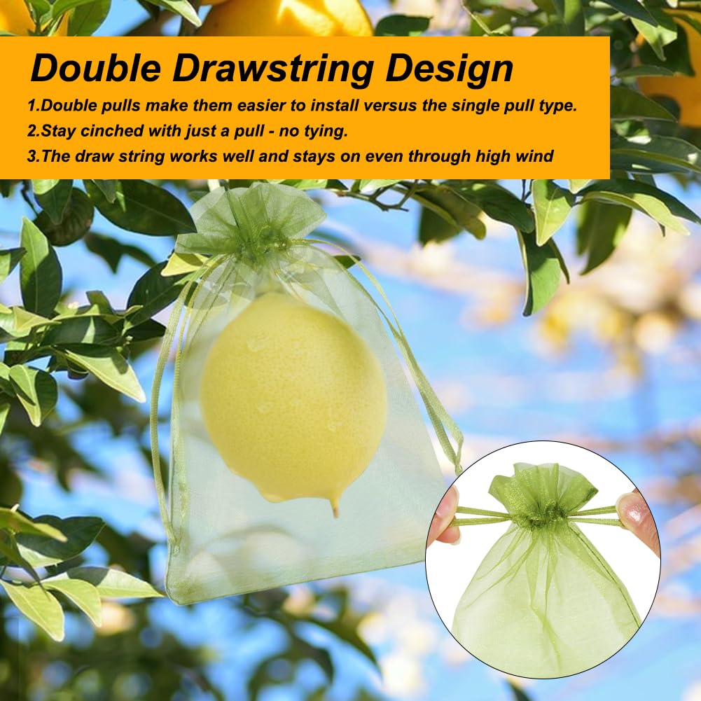 Shintop drawstring netting bag closeup shows easy secure seal