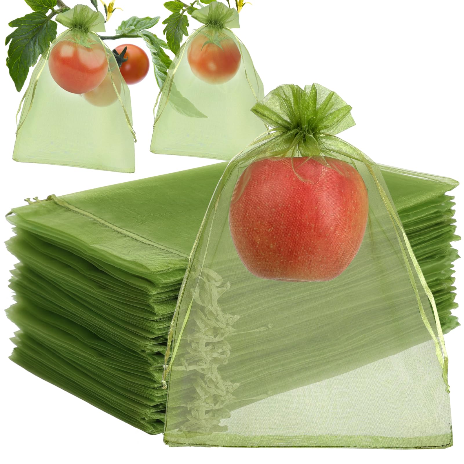 Shintop 7x10 green mesh bags packaging for easy garden protection