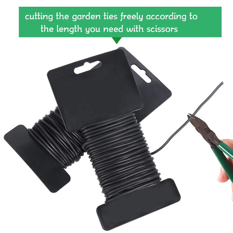 Shintop garden ties have a strong wire core for durability