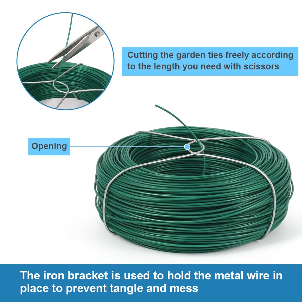 Shintop soft plastic-coated wire tie for flexible garden ties