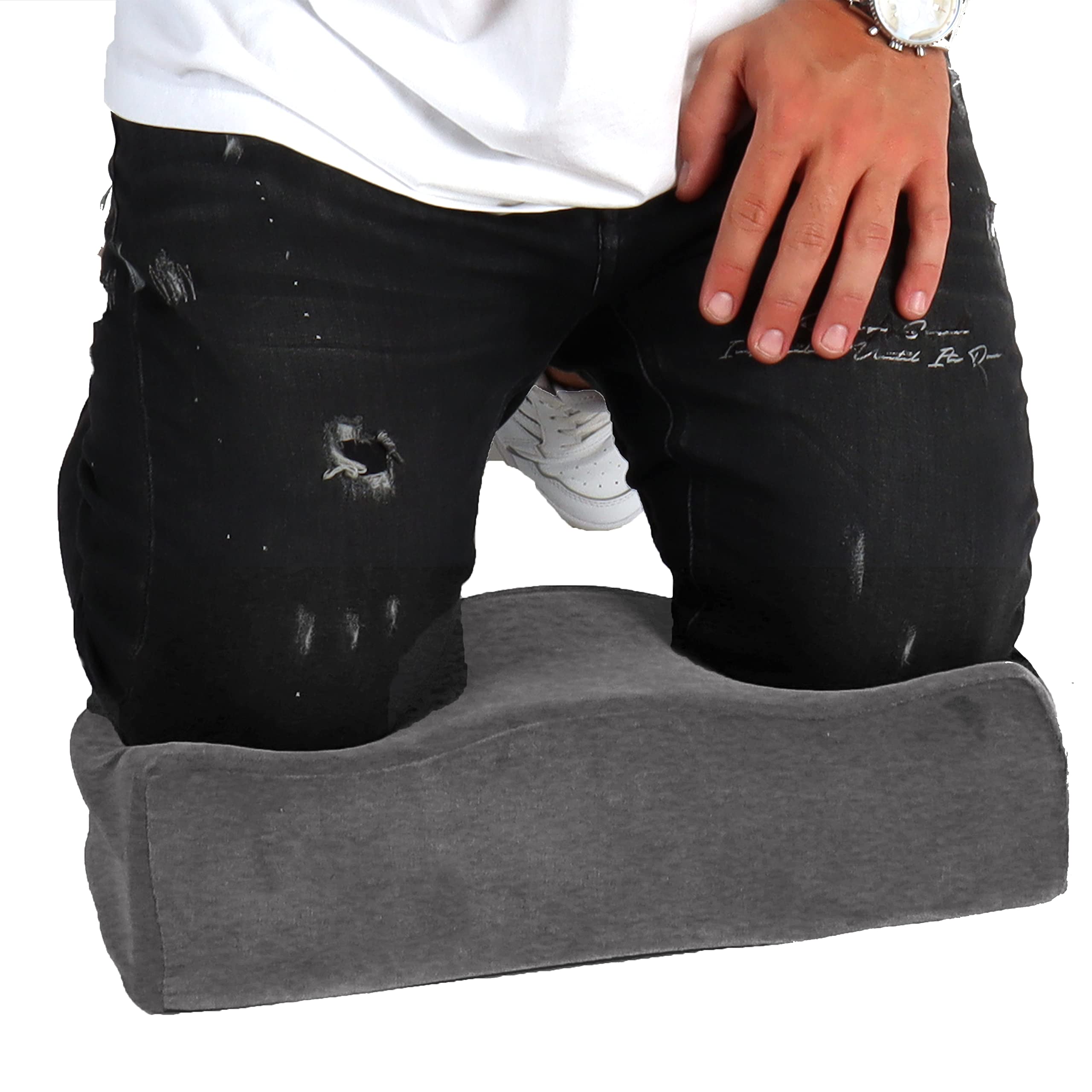 SHINY-V kneeling pad top view offers cushioned support for prolonged tasks.