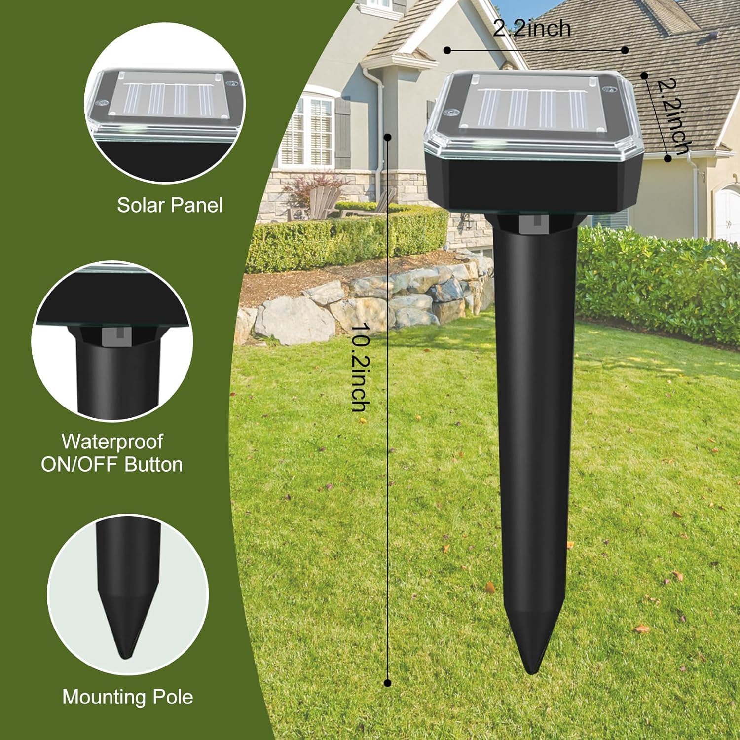ShinyArt IP44 waterproof ABS construction withstands weather