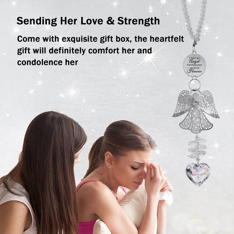 Shinyrize bereavement angel suncatcher enhances outdoor space with gentle calm