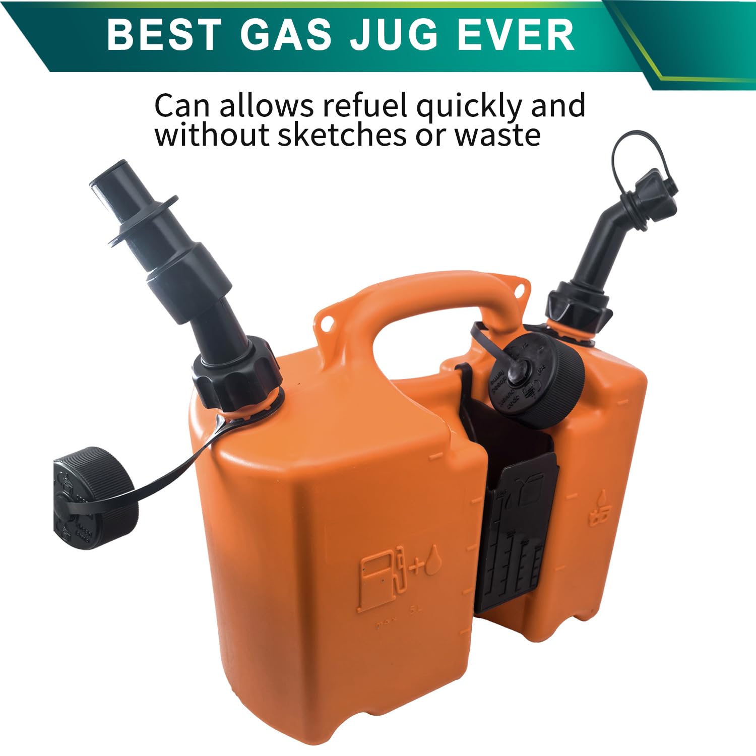 Shiosheng dual canister design stores fuel and oil securely